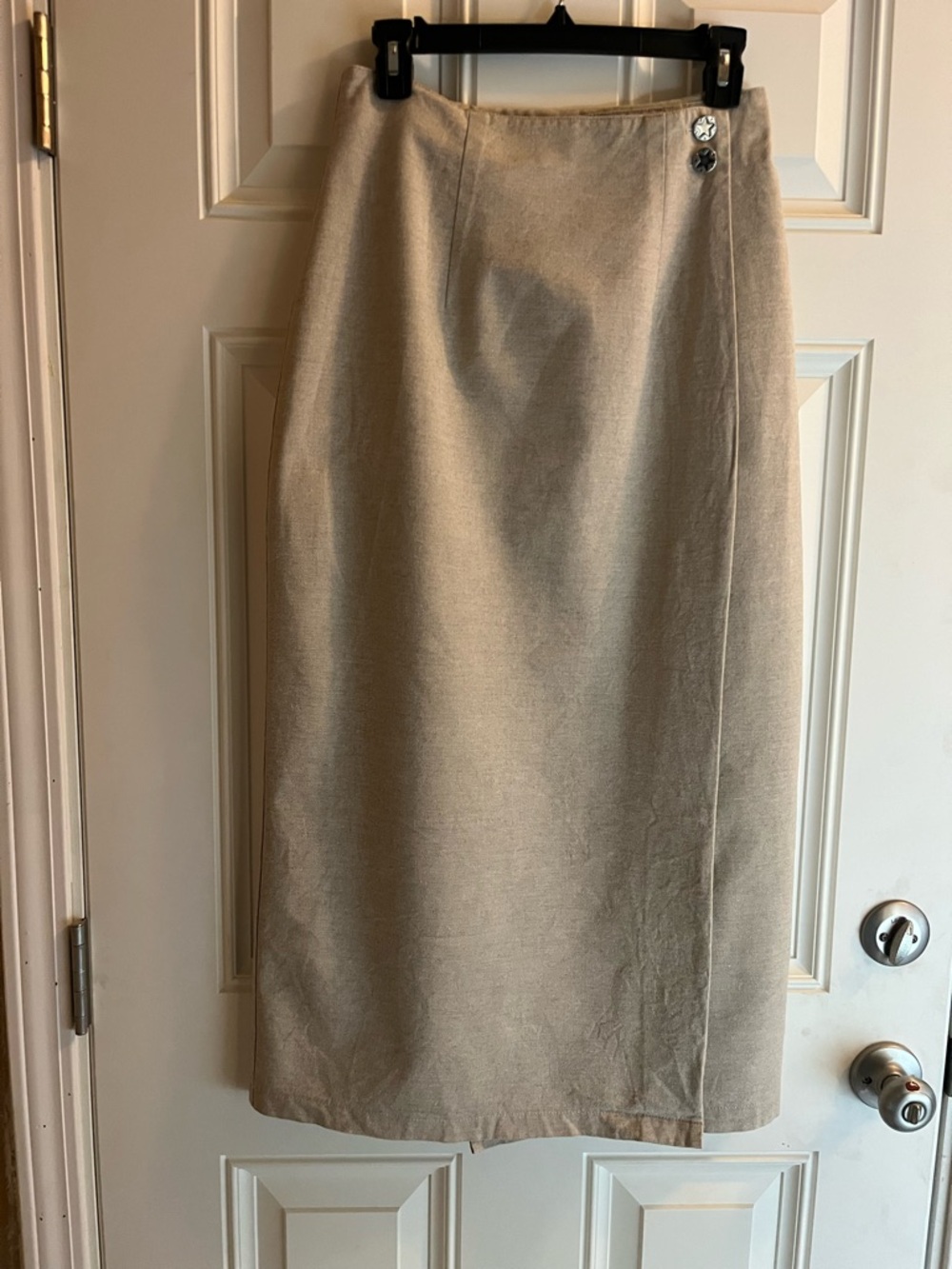 Vintage Women’s Banjo A-line Wrap Maxi Skirt.  Size Medium.